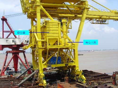 金东纸业卸船机除尘系统安装现场